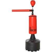 HOMCOM Freestanding Boxing Punch Bag Stand with Rotating Flexible Arm, Speed Ball, Waterable Base