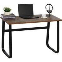 HOMCOM Writing Desk Workstation Center Laptop Table Industrial Design Furniture for Home Office Study Use