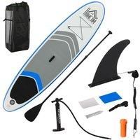 HOMCOM 10Ft Inflatable Stand-Up Paddle Board With Accessories Blue