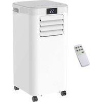 8000 BTU Portable Air Conditioner in White, white