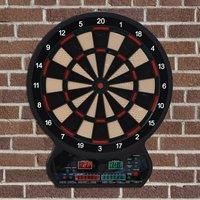 Electronic Dartboard LED Digital Score 27 Games with 12 Soft Darts Ready-to-Play