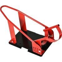 Motorcycle Wheel Chock Transport Stand Metal Holder For Truck And Trailer