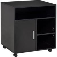 Multi-Storage Printer Unit Office Organisation w/ 5 Compartments Wheels