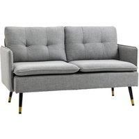 Two-Seater Loveseat Sofa - Dark Blue Or Grey