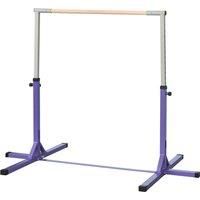 HOMCOM Steel Frame Adjustable Horizonal Gymnastics Bar For Kids Home Gym Training Children Junior Kip High Bar Fitness Purple