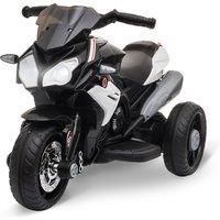 HOMCOM Kids 6V Battery Steel Enforced Motorcycle Ride On Trike Black