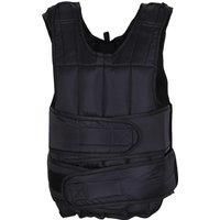 HOMCOM 20kg Adjustable Metal Sand Weight Vest Black