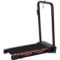 HOMCOM Steel Folding Motorized Home Treadmill With LCD Monitor & Remote Control