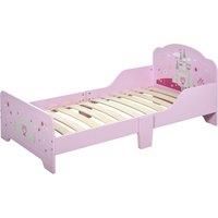 Kids Princess Castle Bed w/ Side Rails Slats Home Furniture 3-6 Yrs Pink