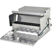 PawHut 11.5kg Capacity Automatic Chicken Poultry Feeder with a Galvanized Steel and Aluminium Build, Weatherproof Design