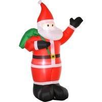 Bon Noel Christmas 2.4m Inflatable Santa Decoration with LED Lights