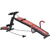 Multifunctional Sit Up Bench with Handle Resistant Rope and Twist Waist Disc