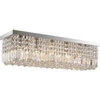 Modern Crystal Ceiling Light Square Chandelier for Home Office Hotel Silver