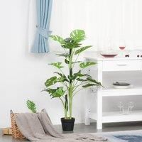 100cm/3.3FT Artificial Monstera Tree Decorative Plant 21 Leaves w/ Nursery Pot