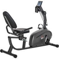 Exercise Training Workout Stationary Recumbent Bike w/ LCD Monitor & Pad Holder