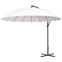 Outsunny 3m Cantilever Parasol (base not included) - White