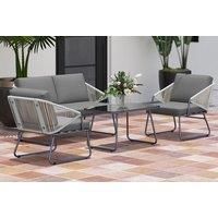4-Piece String Rattan Garden Furniture Set - 2 Colours