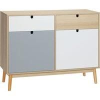 HOMCOM Sideboard Storage Cabinet Kitchen Cupboard with Drawers for Bedroom, Living Room, Entryway