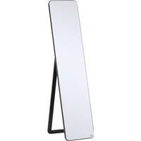 Full Length Mirror Floor Standing or Wall Mount Dressing Mirror Bedroom Black