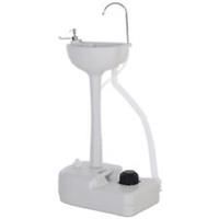 Outsunny Camping Sink w/ Towel Holder & Soap Dispenser Hand Wash