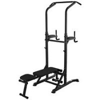 HOMCOM Power Tower Weight Bench Dip Stands MultiFunction Pullups Situps Gym