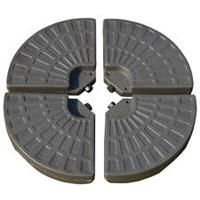 Outsunny 4PCs Cantilever Offset Patio Umbrella Base Stand, Water & Sand Filled