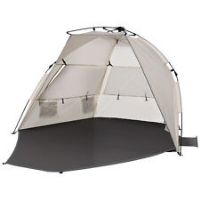 Outsunny 1-2 Man Pop-Up Beach Tent Sun Shade Shelter UV Protection Floor Windows