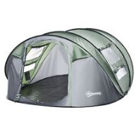 Outsunny Camping Tent Dome Tent Popup Design with 4 Windows for 45 Person