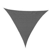 Outsunny 5x5m Triangle Sun Shade Sail Outdoor UV Protection Canopy w/ Rings Grey