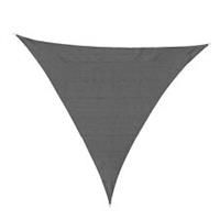 Outsunny 5x5m Triangle Sun Shade Sail Outdoor UV Protection Canopy w/ Rings Grey