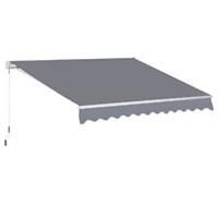 Outsunny 2.95 x 2.5m Manual Awning Canopy Sun Shade Shelter Retractable for