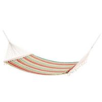 Outsunny Double Patio Cotton Hammock Swing Bed Pillow Green