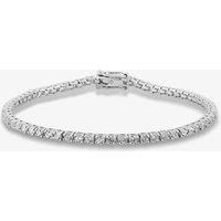 Starbright Silver 2.5mm Round Cubic Zirconia 7.5" Tennis Bracelet B412(2.5M) 7.5~ 3A