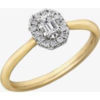 9ct Yellow Gold 0.19ct Diamond Ring 30618YW/20-10 L