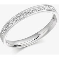 18ct White Gold 0.50ct Diamond Half-Eternity Ring (T) HET993 18W T