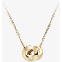 9ct Yellow Gold Linked Circle Necklace CN13017