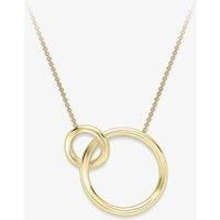 9ct Gold Interlocking Rings Necklace CN13217