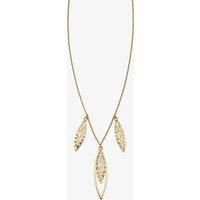 9ct Yellow Gold Open Marquise Filigree Necklace GN327