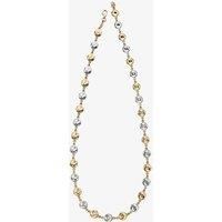 9ct Two Colour Gold Multi Disc Necklace GN330