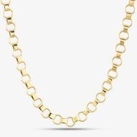 9ct Yellow Gold Circle Link Necklace GN331