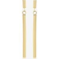 9ct Yellow Gold Round Bar Dropper Earrings 1.56.3939