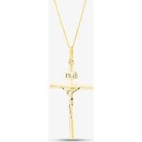 9ct Yellow Gold Large Crucifix Pendant 1.64.0063