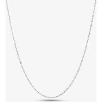 9ct White Gold 18inch Twist Curb Chain 5-13-1614