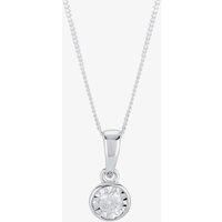 9ct White Gold 0.05ct Diamond Pendant P5278D-9W-005G-A