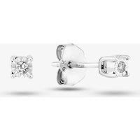 9ct White Gold Diamond 0.03ct Stud Earrings E4894D9W005G