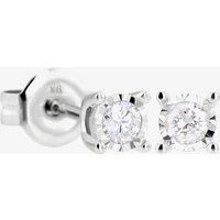 9ct White Gold Diamond 0.10ct Stud Earrings E4894D9W010G