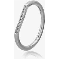 9ct White Gold 1.5mm Beaded Edge Diamond Dipped Wedding Ring 9292/9W/DQ7 N