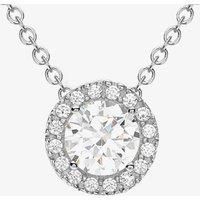 9ct White Gold Round Halo Necklet 5.19.7304