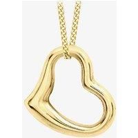 9ct Yellow Gold Sliding Heart Pendant 1.61.4243