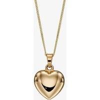 9ct Yellow Gold Polished 3D Heart Necklace GP2261